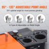 VEVOR Bohrerschleifgerät 120 W Bohrerschleifmaschine 4500 U/min Schärfstation 45# Stahl Bohrerschärfgerät 95-135° Einstellbarer Spitzenwinkel 11 Spannzangen Geeignet für Bohrerdurchmesser φ3–13 mm – Bild 3