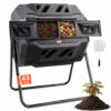 VEVOR Tumbling-Komposterbin Komposter Tumbler 162,7 L, Trommelkomposter Drehbar Doppelraum Tumbling Komposter 735 x 625 x 955 mm, 50 kg Belastbarer Garten Kompostbehälter inkl. Handschuhe VEVOR Tumbling-Komposterbin Komposter Tumbler 162,7 L, Trommelkomposter Drehbar Doppelraum Tumbling Komposter 735 x 625 x 955 mm, 50 kg Belastbarer Garten Kompostbehälter inkl. Handschuhe