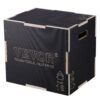 VEVOR 3-in-1-Plyometrische Sprungbox 20/18/16-Zoll-Plyobox, Sprungkasten Sprungkiste 204 kg Tragfähigkeit, Fitnessübungs-Step-Up-Box für Heimtraining, Sprungkrafttraining Schwarz Einstellbare Höhe