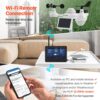 VEVOR 7-in-1 WLAN Wetterstation 186mm (7 in) TFT Display Kabelloser Außensensor IPX6 – Bild 3