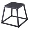 VEVOR Plyometrische Sprungbox, 458 mm Plyo-Box, Plyometrische Plattform Plyobox Schwarz, Rutschfeste Fitness-Übungs-Step-Up-Box für Heimtraining, Konditions-Krafttraining, Oberschenkel Trainieren