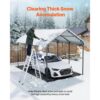 VEVOR Zeltgarage 3x4,5x3,15 m, Garagenzelt, Carport mit verzinktem Stahlrahmen & Dach, Autozelt mit abnehmbaren Seitenwänden, Mehrzweck-Autounterstand für Pickup, Boot, Auto & Traktoren – Bild 4