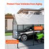 VEVOR Zeltgarage, 4 x 8 x 3,15 m, Garagenzelt, Carport mit Stahlrahmen & Dach, Autozelt-Garagenschatten mit abnehmbaren Seitenwänden, Mehrzweck-Autounterstand für Pickup, Boot, Auto & Traktoren – Bild 3