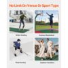 VEVOR Dryland-Fliesen für Feldhockey, 315 x 315 mm, 15 Stück ineinandergreifende, vielseitige Trainingsoberfläche, Tanzbodenfliesen, Trainingsausrüstungsbrett zum Schießen (aschgrau) – Bild 4