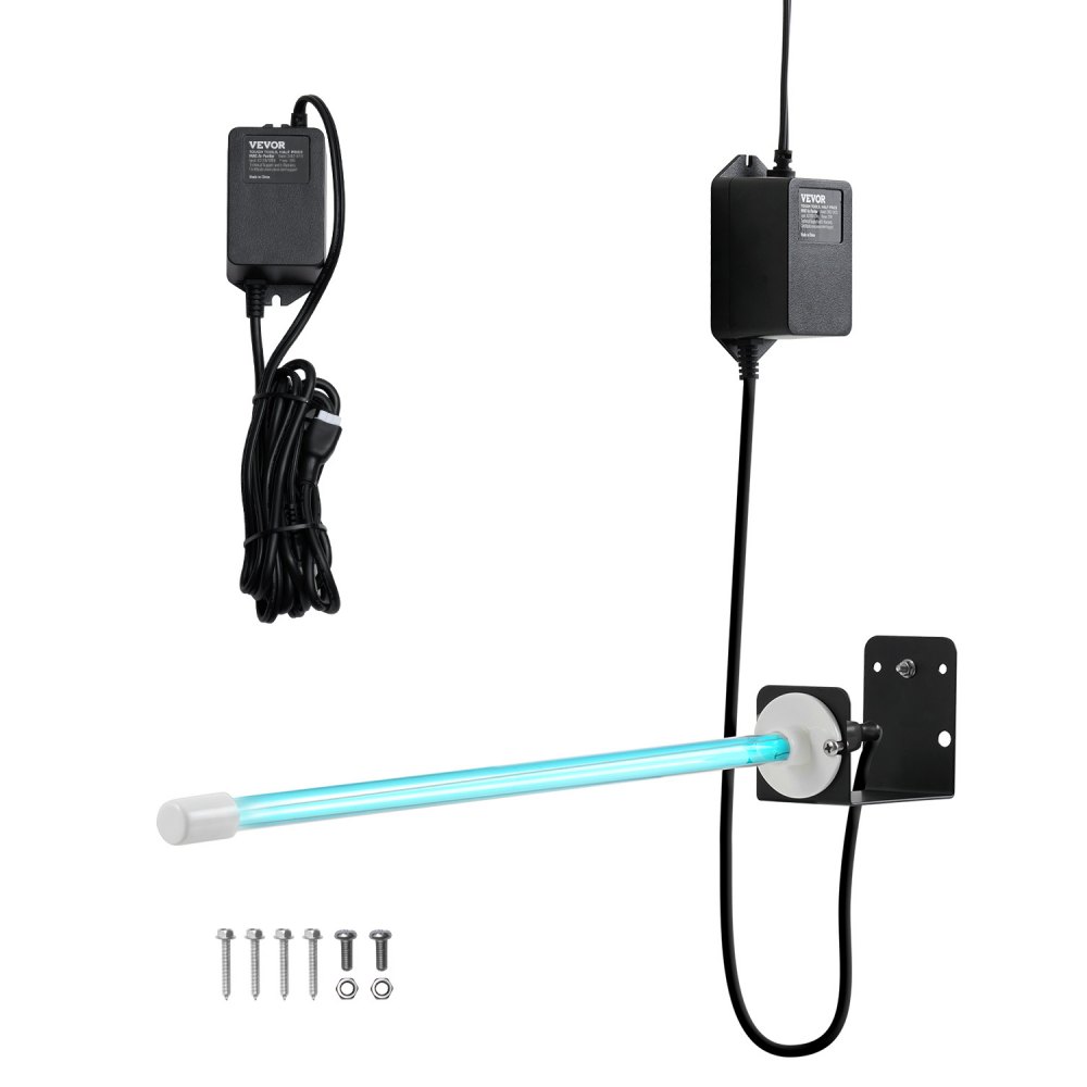 VEVOR HVAC-Luftreiniger, 25 W, 254 nm, UV-UVC-Licht-Spulenreiniger mit Magnet im Kanal für AC-Kanäle (Klimaanlagen), Luftwäscher, HVAC-UV-Lampen, Air-Purifier für Klimaanlagen