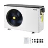 VEVOR Elektrische Pool-Wärmepumpe, 3,22–15,25kW Heizleistung, energiesparende Poolheizungen mit variabler Frequenz für 30–60m³ Aufstellpools, Heiz- und Kühlpool-Warmwasserbereiter AC 220–240V, 50Hz
