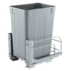 VEVOR ausziehbarer Mülleimer (35 Qt) für Küchenschränke, Unterbau-Abfallbehälter (30 kg belastbar) mit robustem Soft-Close-Schiebesystem aus Metall und Türsatz, für Spüle Unterbau
