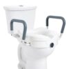 VEVOR Toilettensitzerhöhung WC Sitzerhöhung für Senioren 127 mm, erhöhter Toilettensitz einstellbar, Toilettenaufsatz für Senioren, Sitzerhöhung Toilette mit Griff, Toilettensitzerhöhungen Weiß