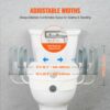 VEVOR Toilettensitzerhöhung WC Sitzerhöhung für Senioren 127 mm, erhöhter Toilettensitz einstellbar, Toilettenaufsatz für Senioren, Sitzerhöhung Toilette mit Griff, Toilettensitzerhöhungen Weiß – Bild 4