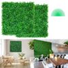 VEVOR Künstliche Hecke, 25,4 x 25,4 cm, 12 Stück, Buchsbaum-Heckenmatte, Kunstrasen-Hintergrundwand, Sichtschutzhecke, UV-geschützt, für Gartenzaun im Innen- und Außenbereich, Hinterhof VEVOR Künstliche Hecke, 25,4 x 25,4 cm, 12 Stück, Buchsbaum-Heckenmatte, Kunstrasen-Hintergrundwand, Sichtschutzhecke, UV-geschützt, für Gartenzaun im Innen- und Außenbereich, Hinterhof