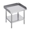 VEVOR Arbeitstisch aus Edelstahl, gewerblicher Arbeitstisch zur Lebensmittelzubereitung, 610 x 711 x 660 mm 3-seitiger Spritzschutz, robuster Zubereitungstisch Arbeitstisch mit einstellbarer Höhe