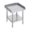 VEVOR Arbeitstisch aus Edelstahl, kommerzieller Arbeitstisch zur Lebensmittelzubereitung, 3-seitiger Spritzschutz, 610 x 610 x 660 mm Küchentisch, Arbeitstisch mit einstellbarer Höhe für Hotel