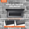 VEVOR Mauerdurchwurf Briefkasten, robuster Einbaubriefkasten aus Stahl für Wände mit einer Dicke von 70 bis 200 mm, Zahlenschloss, 320 x 158 x 430 mm Briefkasten, schwarz – Bild 2 VEVOR Mauerdurchwurf Briefkasten, robuster Einbaubriefkasten aus Stahl für Wände mit einer Dicke von 70 bis 200 mm, Zahlenschloss, 320 x 158 x 430 mm Briefkasten, schwarz – Bild 2