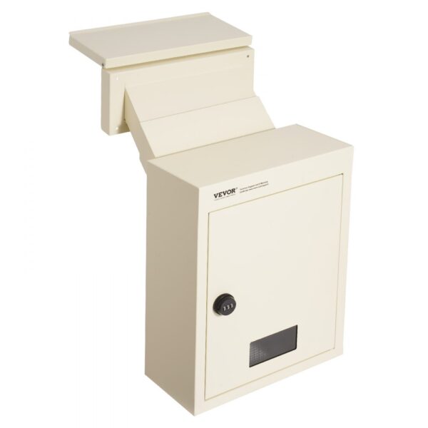 VEVOR Mauerdurchwurf Briefkasten, robuster Einbaubriefkasten aus Stahl für Wände mit einer Dicke von 70 bis 200 mm, Zahlenschloss, 320 x 158 x 430 mm Briefkasten, Beige VEVOR Mauerdurchwurf Briefkasten, robuster Einbaubriefkasten aus Stahl für Wände mit einer Dicke von 70 bis 200 mm, Zahlenschloss, 320 x 158 x 430 mm Briefkasten, Beige