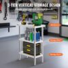 VEVOR Lebensmittel-Zubereitungstisch Edelstahl, Arbeitstisch für gewerbliche Küchen, mit 2 verstellbaren Unterregalen, 356 x 610 x 864 mm Zubereitungstisch aus Metall für Grill, Küche, Zuhause – Bild 4