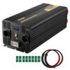 VEVOR Wechselrichter 6000 W, Modifizierter Sinus-Wechselrichter DC 12 V auf AC 230 V Auto-Konverter mit LCD-Display, LED-Anzeigen, EU-Steckdosen, Wechselrichter, für Auto, Wohnmobil, Lkw, Boot, Reisen