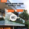 VEVOR Glasklemme, 10 Stück runde Glasgeländerhalterung für 0,31"-0,62" gehärtetes Glas, 316 Edelstahl Glasmontageklemme, Glasregalhalterung für Balkon, Garten, Pool, Treppe, Silber – Bild 2