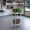 VEVOR Zubereitungstisch aus Edelstahl, robuster Arbeitstisch aus Metall mit 3 einstellbaren Höhenstufen, gewerbliche Arbeitsstation für Küche, Garage, Restaurant, Hinterhof 610 x 457 x 864 mm – Bild 4