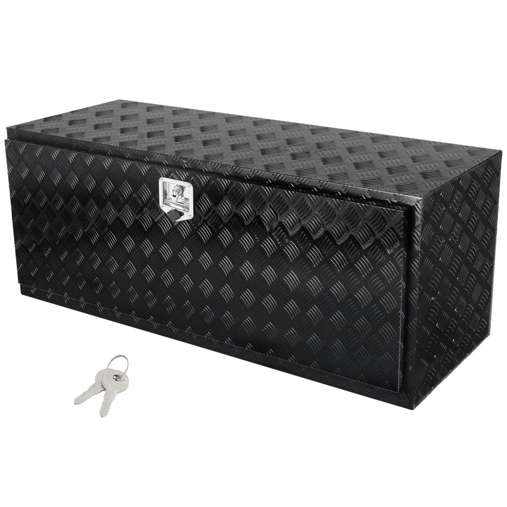 VEVOR Truckbox Werkzeugbox, Unterboden-Anhängerbox, Werkzeugkasten 1524 x 610 x 610 mm Pickup-Aufbewahrungsbox, Aluminiumlegierung, 50 kg belastbarer Werkzeugkasten, abschließbare Aufbewahrungsbox