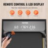 VEVOR Walking Pad Laufband unter den Schreibtisch, Laufband zum Arbeiten, funktionierendes Laufband mit 120 kg Tragkraft, tragbares Pad mit 2,5 PS, Fernbedienung LED-Anzeige 1-6 km/h Schwarz – Bild 5