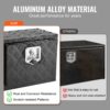 VEVOR Truckbox Werkzeugbox, Unterboden-Anhängerbox, Werkzeugkasten 46 x 32 x 36 cm Pickup-Aufbewahrungsbox, Aluminiumlegierung, 20 kg belastbarer Werkzeugkasten, abschließbare Aufbewahrungsbox – Bild 4