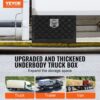 VEVOR Truckbox Werkzeugbox, Unterboden-Anhängerbox, Werkzeugkasten 612 x 310 x 360 mm Pickup-Aufbewahrungsbox, Aluminiumlegierung, 30 kg belastbarer Werkzeugkasten, abschließbare Aufbewahrungsbox – Bild 2