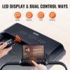 VEVOR Walking Pad Laufband unter den Schreibtisch, Laufband zum Arbeiten, klappbares Laufband mit 120 kg Tragkraft, tragbares 2 in 1 Pad mit 2,5 PS, Griffstange Fernbedienung LED-Anzeige 1-12 km/h – Bild 5