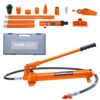 VEVOR Hydraulikzylinder Bausatz, tragbarer hydraulischer Wagenheber 10 t, mit 1,4 m Ölschlauch, Autokarosserierahmen-Reparaturset mit Aufbewahrungskoffer für Autoreparatur, Lkw, Bauernhof, Orange VEVOR Hydraulikzylinder Bausatz, tragbarer hydraulischer Wagenheber 10 t, mit 1,4 m Ölschlauch, Autokarosserierahmen-Reparaturset mit Aufbewahrungskoffer für Autoreparatur, Lkw, Bauernhof, Orange