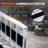 VEVOR Auffahrrampe, Verladerampe, Autorampe 680 kg, extra breite Verladeschiene, Auto Laderampe 2160 x 1375 mm, Dreifach faltbare Rampe, für Motorrad, Anhänger, ATV, UTV, Gartentraktor, Rasenmäher – Bild 3