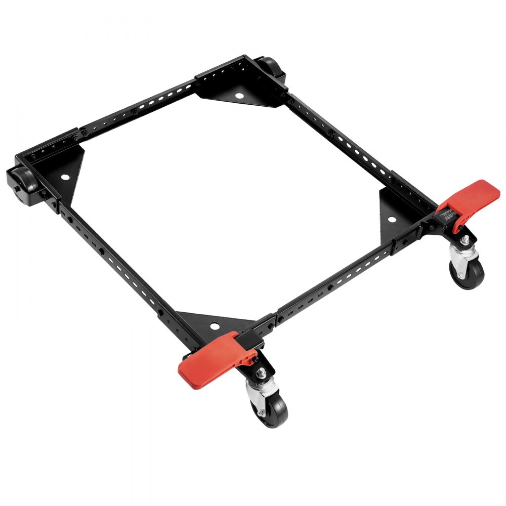 VEVOR Mobile Basis, 500 lbs Tragkraft, Einstellbar von 12" x 12" bis 36" x 36", Robuster Universal-Mobilständer mit Schwenkrädern, für Holzbearbeitungsgeräte, Bandsägen, Elektrowerkzeuge, Maschinen