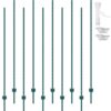 VEVOR 7 Fuß Zaunpfosten, 10er-Pack T-Pfosten Hochleistungs-Zaunpfosten aus Metall, stabile Zaunpfähle aus Stahl für Gartenhof, Rasen, Bauernhöfe und Maschendrahtzäune im Freien, grün VEVOR 7 Fuß Zaunpfosten, 10er-Pack T-Pfosten Hochleistungs-Zaunpfosten aus Metall, stabile Zaunpfähle aus Stahl für Gartenhof, Rasen, Bauernhöfe und Maschendrahtzäune im Freien, grün