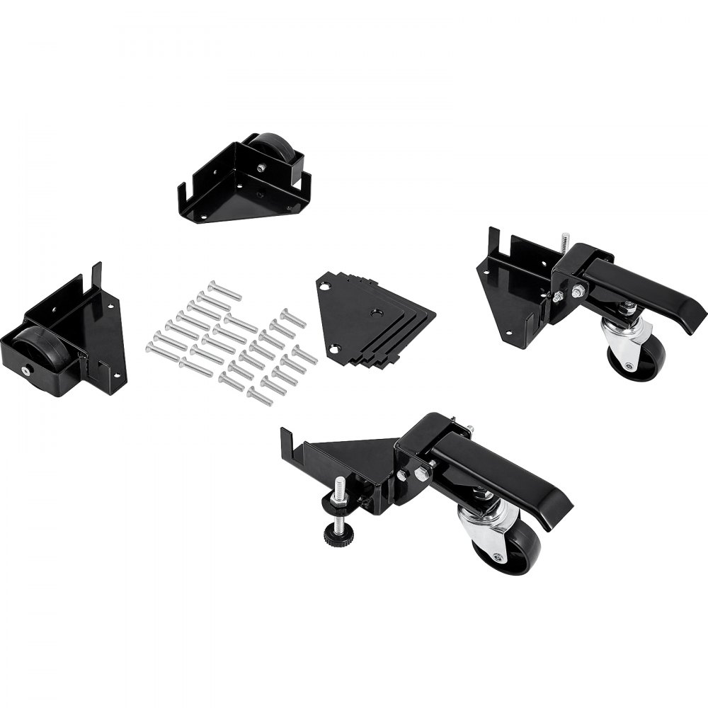 VEVOR Mobiler Sockel, 181,4 kg, Einstellbar von 241,3 x 241,3 mm bis unendlich, Robuster Universal-Mobilständer mit Schwenkrädern für Holzbearbeitungsgeräte, Bandsägen, Elektrowerkzeuge, Maschinen