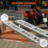 VEVOR Auffahrrampe, Verladerampe, Autorampe 2721,6 kg, breite Verladeschiene, Auto Laderampe 183 x 38 cm, 2 Stk. Rampen, für Motorrad, Anhänger, ATV, UTV, Gartentraktor, Rasenmäher, Dirtbike usw. – Bild 5