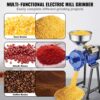 VEVOR elektrische Getreidemühle Gewürzmühlen 3 kW, kommerzielle Maismühle mit Trichter, Pulvermaschine mit einstellbarer Stärke, Hochleistungs-Futtermehl-Müslimühle, Weizenmühle, Trockenmühle – Bild 3
