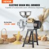 VEVOR Getreidemühle Gewürzmühle 3 kW, kommerzielle Maismühle mit Trichter, Pulvermaschine mit einstellbarer Stärke, Hochleistungs-Futtermehl-Müslimühle Weizenmühle Trocken- und Nassmühle 50 kg/h – Bild 2