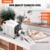 VEVOR Sojabohnenmühle kommerzielle Mahlmaschine für Gewürze 3000 W, 100 kg/h Effizienz Edelstahl-Maismühle, industrielle Mehlmühle für Pfeffer Sojabohnen Erdnüsse Maiskörner 605 x 290 x 460 mm – Bild 2