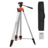 VEVOR Laser-Wasserwaagen-Stativ, ¼ x 20 Gewindehalterung, 27,36-68,11 Zoll Höhenverstellung mit integrierter Wasserwaage, leichter Laserscanner-Stativständer, einziehbare Beine, Aluminium-Stativ für stabile Messungen