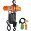 VEVOR Elektrischer Kettenzug, 998 kg Tragkraft, 3 m Hubhöhe, Seilhebezug, einphasige elektrische Seilwinde mit G80-Kette, 3 m Kabelfernbedienung, Ideal für Garagen, Geschäfte, Hotels