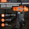 VEVOR Elektrischer Kettenzug, 998 kg Tragkraft, 3 m Hubhöhe, Seilhebezug, einphasige elektrische Seilwinde mit G80-Kette, 3 m Kabelfernbedienung, Ideal für Garagen, Geschäfte, Hotels – Bild 2