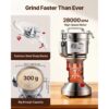 VEVOR elektrische Getreidemühle Hochgeschwindigkeits-Gewürzmühlen 1500 W 300 g, Pulverisiermaschine aus Edelstahl, für trockene Körner Gewürze Müsli Kaffee Mais Pfeffer Silber 180 x 160 x 355 mm – Bild 4