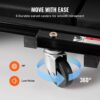 VEVOR Werkstatt Rollbrett Montagerollbrett Werkstatthocker 2 in 1 Montageliege 1016 mm lang, rollender zusammenklappbarer Mechanikerrollstuhl mit 6 Universalrädern gepolstertem Sitz, für die Garage – Bild 5