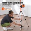VEVOR Laser-Wasserwaagen-Stativ, 1/4"-20 & 5/8"-11 Gewindehalterung, 40,94-133,85 Zoll Höhenverstellung mit Wasserwaage und robustem Ständer, ausziehbares, leichtes Aluminium-Stativ für Laserscanner – Bild 3 VEVOR Laser-Wasserwaagen-Stativ, 1/4"-20 & 5/8"-11 Gewindehalterung, 40,94-133,85 Zoll Höhenverstellung mit Wasserwaage und robustem Ständer, ausziehbares, leichtes Aluminium-Stativ für Laserscanner – Bild 3