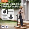 VEVOR Handläufe für Außentreppen, 2–3-stufiger Treppenhandlauf & Innengeländer-Set, Geländer für Außentreppen mit Montagesatz, Handläufe für Senioren, Verandageländer & Deckhandlauf, 1016 mm, schwarz – Bild 2