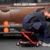 VEVOR Montagerollbrett Werkstatt-Liegewagen, 914 mm, 136 kg Tragkraft Rollbrett für Mechaniker, klappbare Liege für Kraftfahrzeuge mit 6 Lenkrollen, gepolsterter Kopfstütze, Werkstattliege Garagen – Bild 3