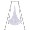 VEVOR Aerial Yoga Hängematte mit Yogarahmen 6 x 2,6 m, Weiß Yoga Swing Air Fliegen, Yoga-Schaukel Hammock Swing 250 kg Max. Tragfähigkeit, inkl. Yoga-Socken & Fußpolster, Anti-Gravity-Übungen