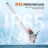 VEVOR 3000N Linear Actuator DC 12V Linearantrieb IP65 Elektrischer Linearmotor 500mm Hublänge Geräuschpegel ≤60dB Elektrische Türöffner 5mm/s Fahrgeschwindigkeit Lineartechnik Verstellantrieb – Bild 4