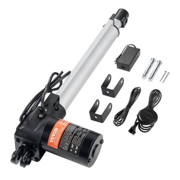 VEVOR 24V Linearaktuator-Kit 25,4cm 2,5 cm/s 99,79kg/1000N mit IP44-Schutz