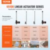 VEVOR 24V Linearaktuator-Kit 25,4cm 2,5 cm/s 99,79kg/1000N mit IP44-Schutz – Bild 2