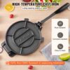 VEVOR Tortilla-Presse, 25 cm Taco Presse, Robuste Gusseisen-Tortilladora-Presse, Vorgewürzte Tortilla Maker Tortilla Hersteller mit 100 Stk. Pergamentpapier, Teigmaschine für Mehl-Tortilla, Schwarz – Bild 3 VEVOR Tortilla-Presse, 25 cm Taco Presse, Robuste Gusseisen-Tortilladora-Presse, Vorgewürzte Tortilla Maker Tortilla Hersteller mit 100 Stk. Pergamentpapier, Teigmaschine für Mehl-Tortilla, Schwarz – Bild 3