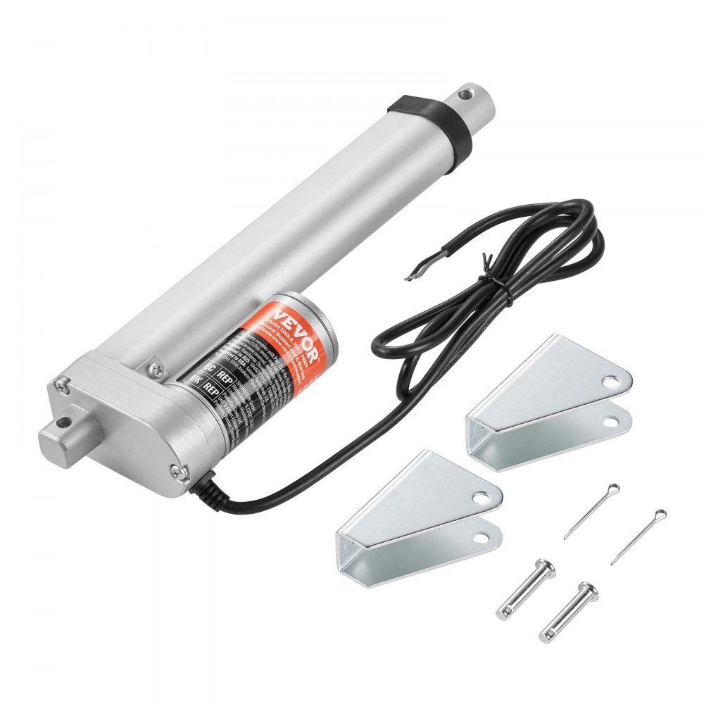VEVOR 1000N Linear Actuator DC 12V Linearantrieb IP54 Elektrischer Linearmotor 150mm Hublänge Geräuschpegel ≤50dB Elektrische Türöffner 14mm/s Fahrgeschwindigkeit Lineartechnik Verstellantrieb
